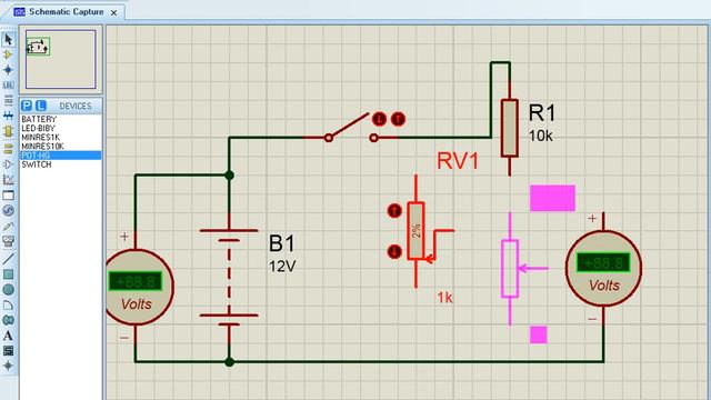Tutorial Proteus 3 How To Use Variabel Resistor Proteus Simulator смотреть онлайн