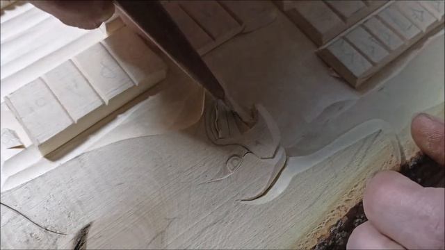 Голова ОРЛА, плоско-рельеф \ мастер-класс \ Резьба по дереву \ Wood carving \ Talla de madera. смотреть онлайн
