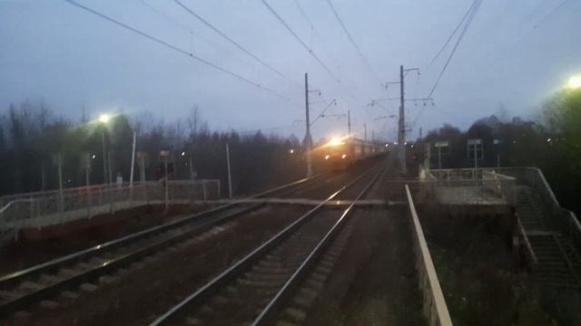 Электропоезд ЭД4М1-0008 с сообщением Электрогорск-Москва(Курский Вокзал).