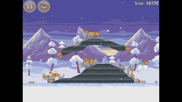 Angry Birds Seasons Wreck the Halls 1-20 Walkthrough Christmas 2012 3 Star смотреть онлайн
