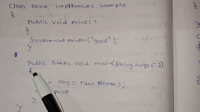 jntuh r18 oops Java programming unit2 create an interface atleast one method very important ??? смотреть онлайн