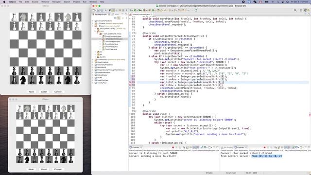 Java Chess 024: Updating UI from background thread with SwingUtilities.invokeLater(..) method смотреть онлайн