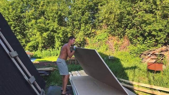 ФУРА ГИПСОКАРТОНА для мини дома А-Фрейм смотреть онлайн