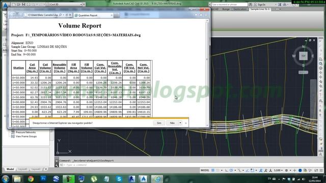 Aula 020 - AutoCAD Civil 3D Rodovias passo 14 - Relatório no Word de materiais acumulados смотреть онлайн