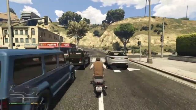 Просто играю и делаю трюки на мотоцикле GTA5 PS4 смотреть онлайн