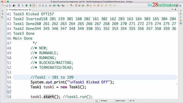 Java MultiThreading Tutorial 01 смотреть онлайн