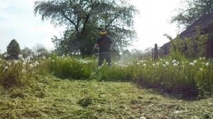 Мотокоса Stihl fs 130 в работе