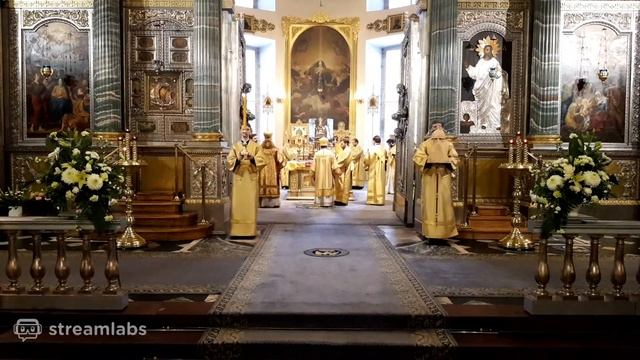 Божественная литургия в Казанском кафедральном соборе в Неделю Торжества Православия смотреть онлайн