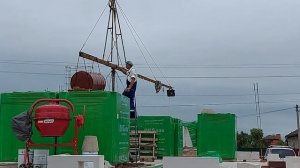 Мини-кран подъёмный - сборка на площадке.