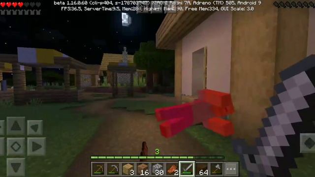 Играю в Майнкрафт на телефоне. Прохожу ванильный майнкрафт на версии 1.16.