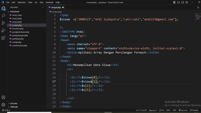 Belajar PHP Dasar #11 Foreach Loop смотреть онлайн