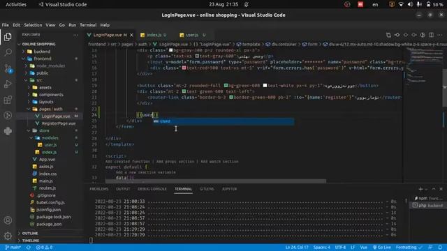 online shopping laravel + vuejs || VueX смотреть онлайн
