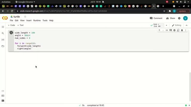 Using Turtle in Google Colab Series Part 1 смотреть онлайн