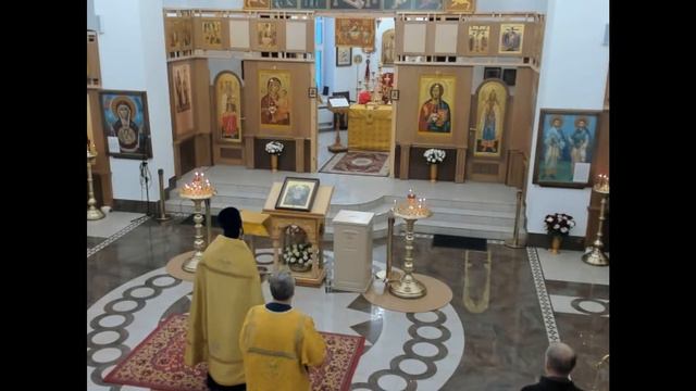 Богослужение в храме свв. Косьмы и Дамиана 27.01.2024г. смотреть онлайн