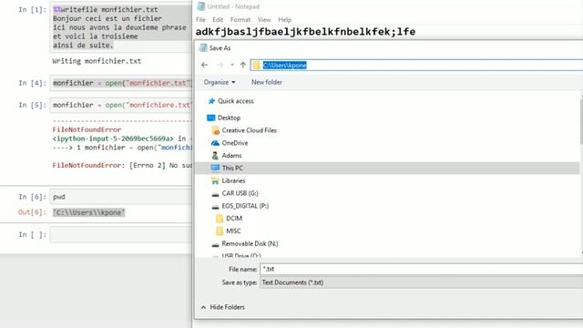 Python 8 ( lire les fichiers avec Jupiter Python) смотреть онлайн