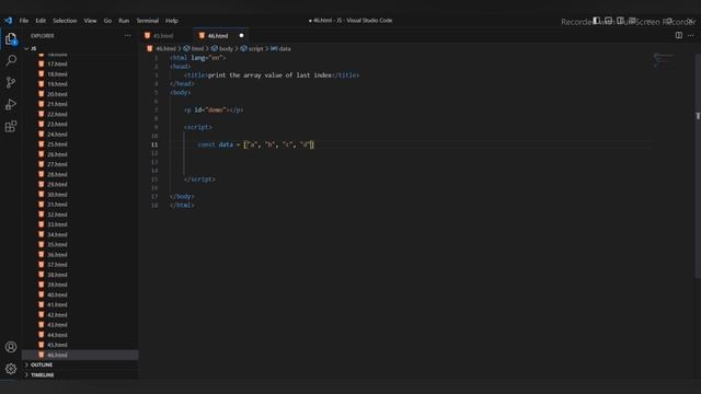Find the array last indexing value in || java script смотреть онлайн