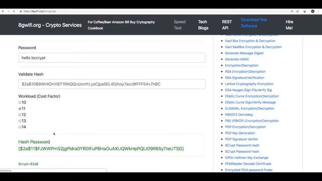 bcrypt hashing function online смотреть онлайн