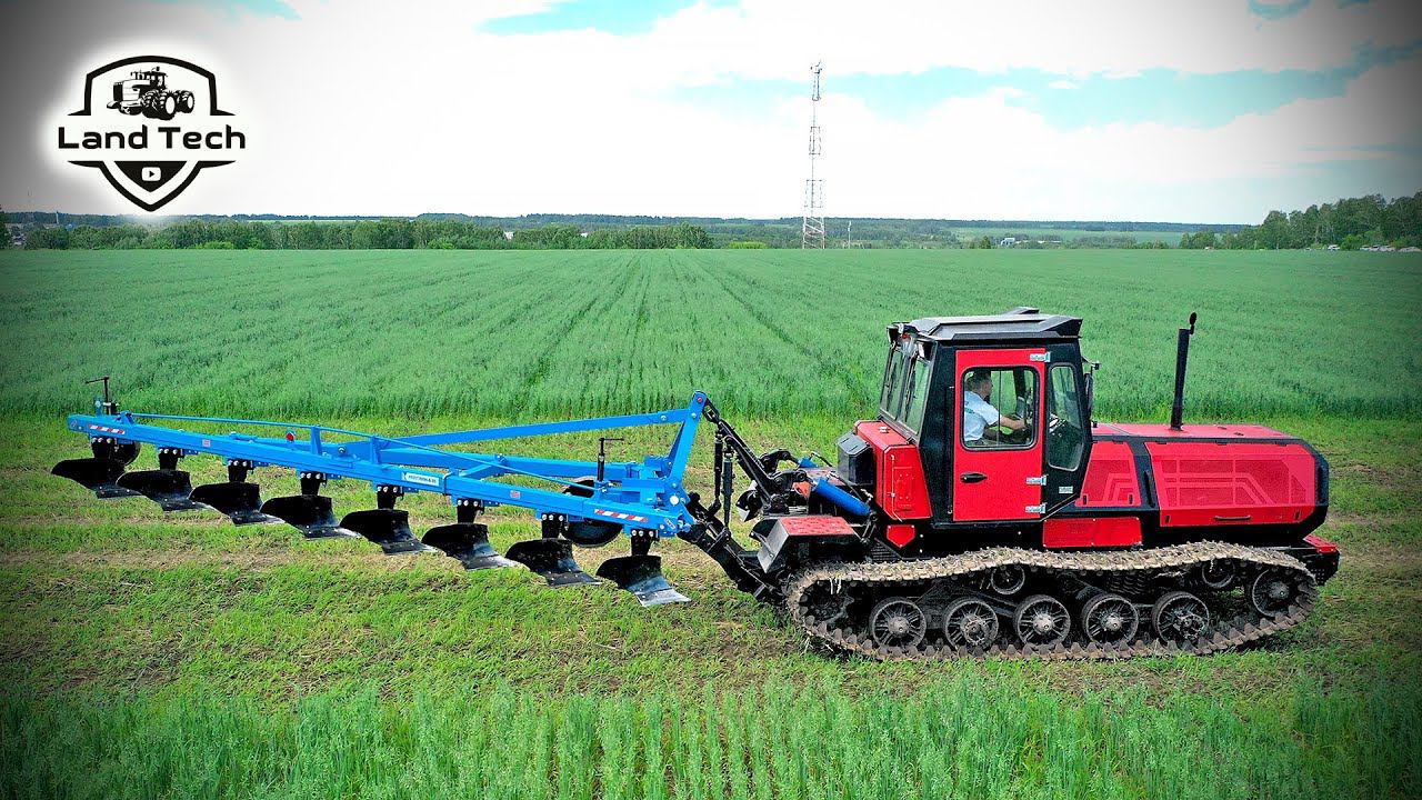 Техника АЛМАЗ на выставке "День Сибирского поля 2022"! Обзор и демопоказ! Трактор ТЛС-5 с плугом! смотреть онлайн