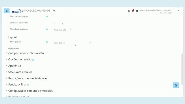 5.0.Configurações da Atividade Questionário (Moodle/UNIFAL-MG) смотреть онлайн