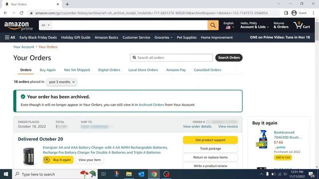 Delete Amazon Order History I Hide order history - 2023 смотреть онлайн