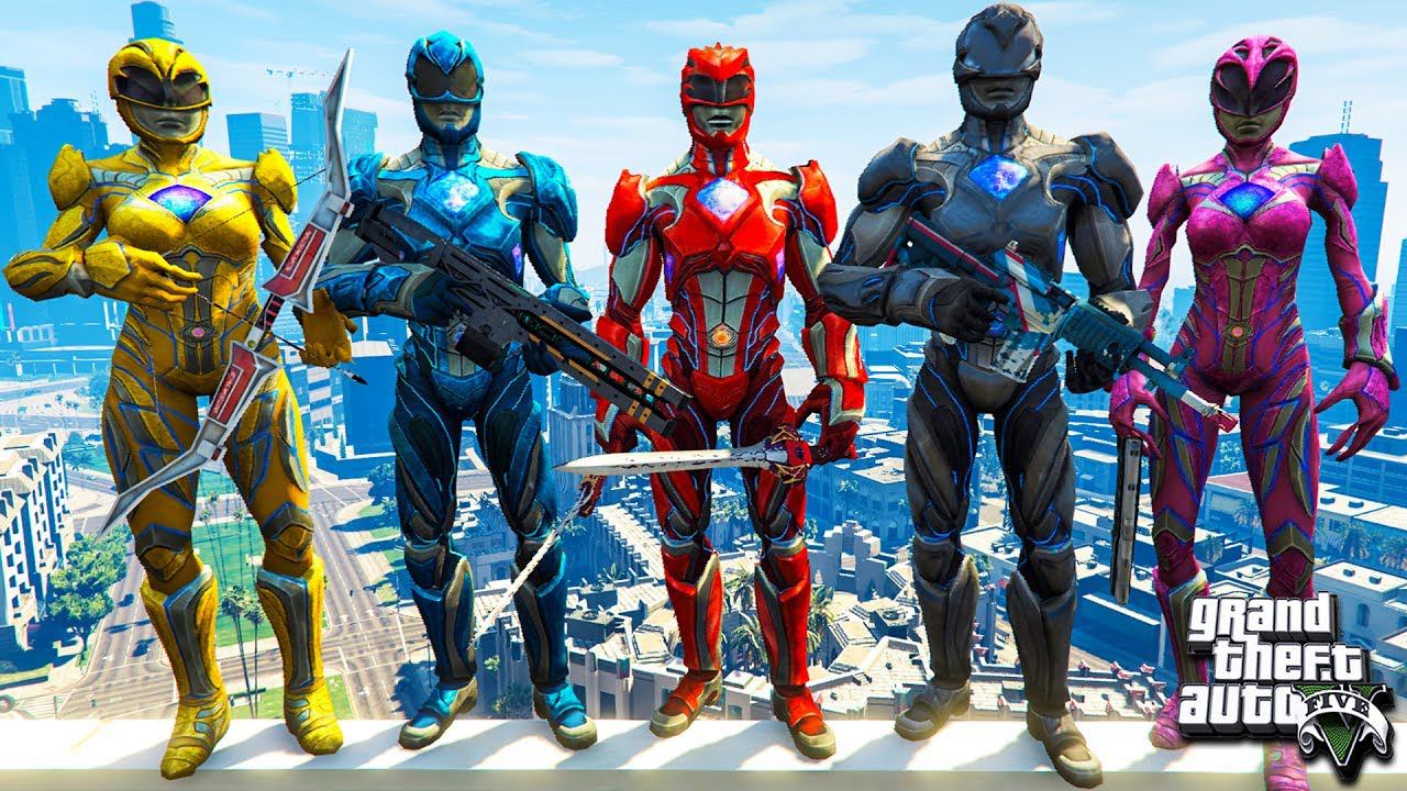 ГТА 5 МОДЫ МОГУЧИЕ РЕЙНДЖЕРЫ АТАКУЮТ ГОРОД GTA 5! ОБЗОР МОДА В GTA 5 ИГРЫ МОДОВ ГТА ВИДЕО GTA 5 МОДЫ смотреть онлайн
