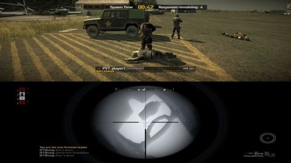 Splitscreen Multiplayer on Operation Flashpoint Dragon Rising [Gameplay]