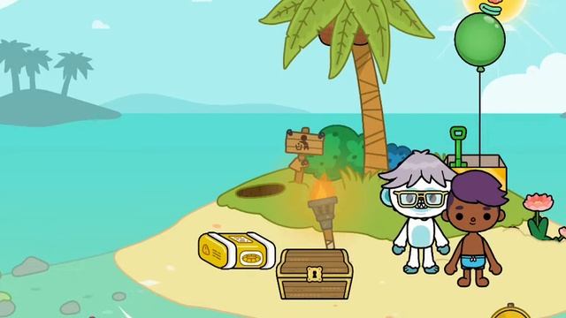 Toca life winter #10 chilling out on the beach part 2 смотреть онлайн