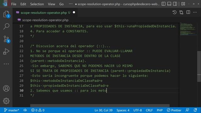 Propiedades en PHP | Metodos en PHP | Scope Resolution Operator en PHP - parent:: en PHP смотреть онлайн