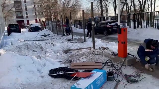 Установка шлагбаума зимой, как сделать? смотреть онлайн