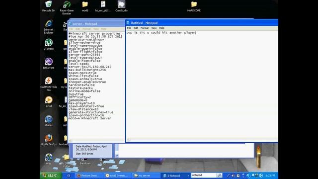 how to setup minecraft server properties file смотреть онлайн