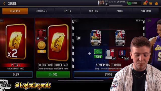 I PACKED 2 GOLDEN TICKETS! | NBA Live Mobile 20 S4 109 OVR Golden Ticket Chance Pack Opening смотреть онлайн