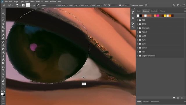 realistic oil Painting effect in Photoshop смотреть онлайн