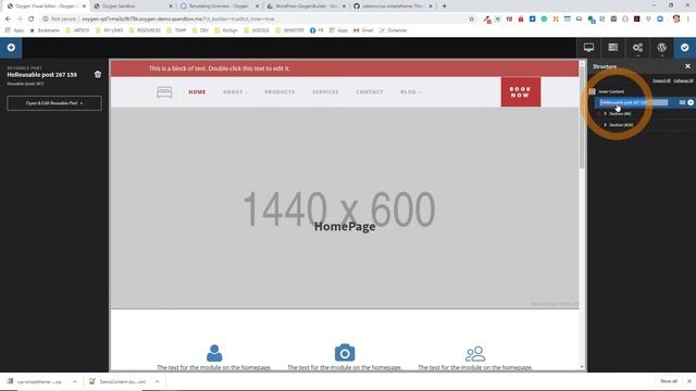 Creating a website with Oxygen Builder 3 For WordPress, part4, reusable components смотреть онлайн