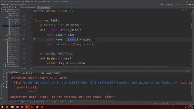 [EN/MY] IIUM KOE Python Class: Hash Table and Dictionaries смотреть онлайн