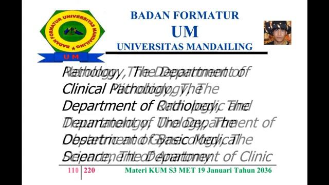 UM (Universitas Mandailing) Menuju Berdiri, Materi Kuliah Sabtu (KUM S3 MET) 19 Januari 2036 смотреть онлайн