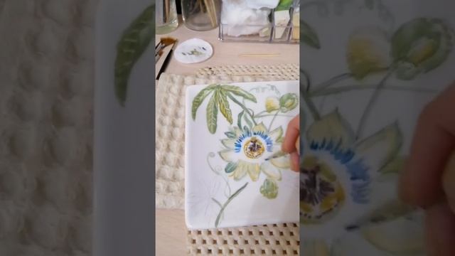 Роспись фарфорового блюда смотреть онлайн