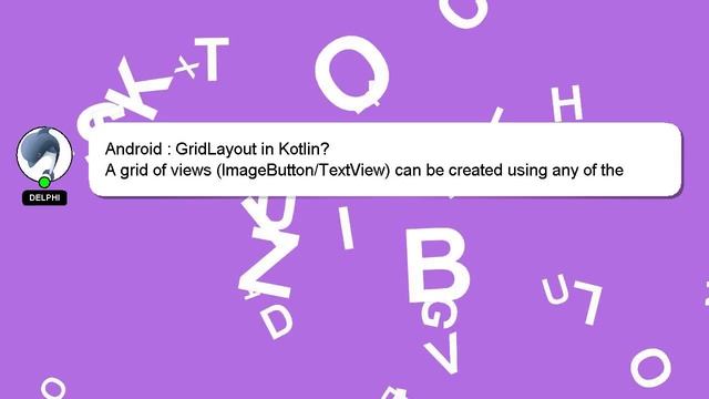 Android : GridLayout in Kotlin? смотреть онлайн