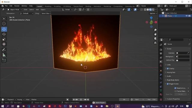 How to make easy and realistic FIRE in Blender - Tutorial смотреть онлайн