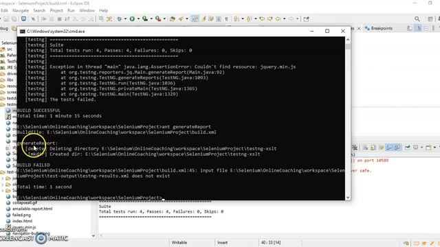 How to generate XSLT Report using TestNG and ANT build Tool? | Part 2 смотреть онлайн