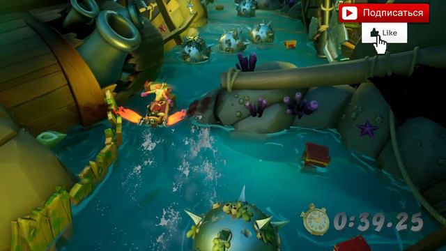 Crash Bandicoot 4 ДЖЕТБОРД ПО ИМЕНИ ДЖЕТТИ 10 уровень смотреть онлайн