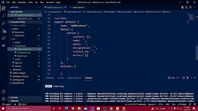 Full Stack Vue.js 3 & Laravel CRUD with RESTFUL API | Part 2 смотреть онлайн