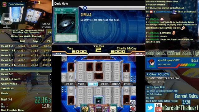 [Speedrun] Yu-Gi-Oh! ZEXAL World Duel Carnival - Story Mode - Trey, Duel Champion - 44:36 смотреть онлайн