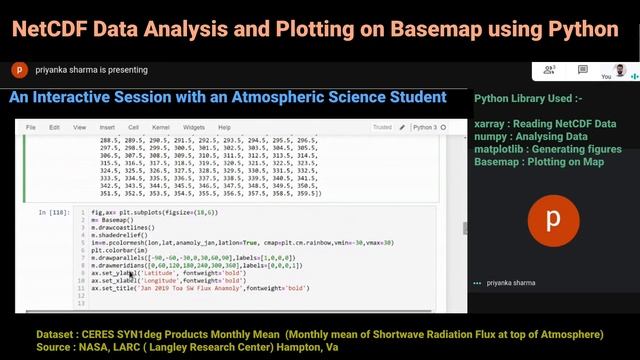 NetCDF Data Analysis and Plotting on Map using Python : An Interactive Video Tutorial смотреть онлайн