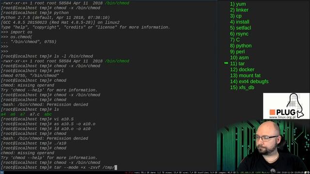 15 sposobów na chmod +x bez chmoda - TORGiren DevOpsuje #27 смотреть онлайн