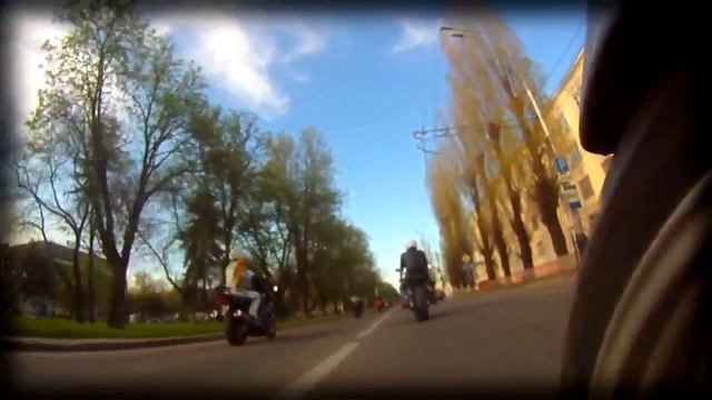 Краснодар. Открытие мотосезона 14-04-2012. (колонна) смотреть онлайн