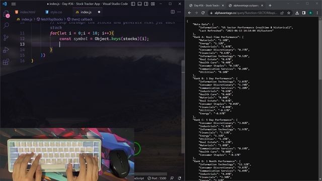 ASMR Programming - Stock Tracker App - No Talking смотреть онлайн