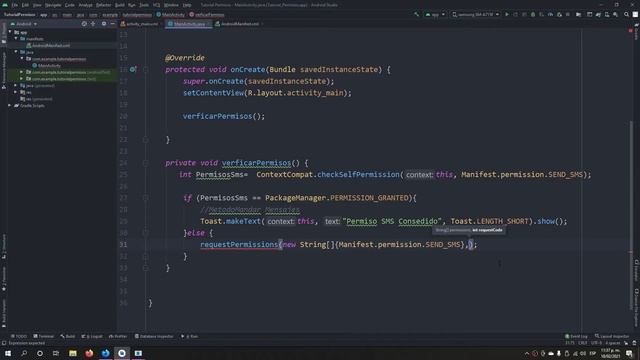 ? Como SOLICITAR PERMISOS ☑️ en ANDROID STUDIO ?/ TUTORIAL ?EJEMPLO ? ANDROID M en ADELANTE ? смотреть онлайн