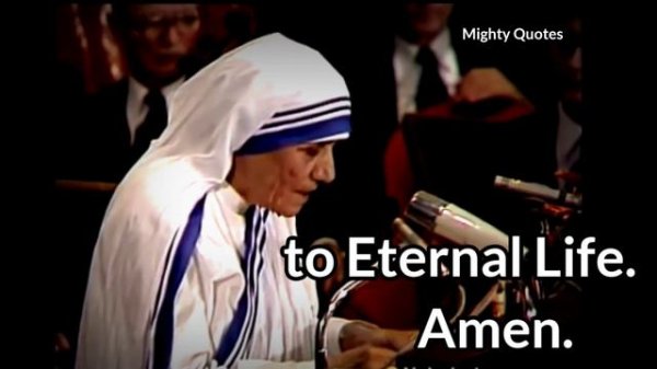 Mother Teresa Motivational Speech | Mother Teresa quotes in English | Mighty quotes