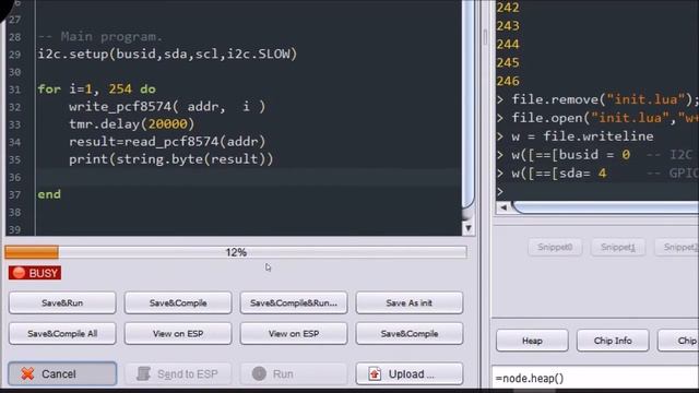 ESP-12 LUA (I2C, PCF8574, Modułowy FirmWare) #7 смотреть онлайн