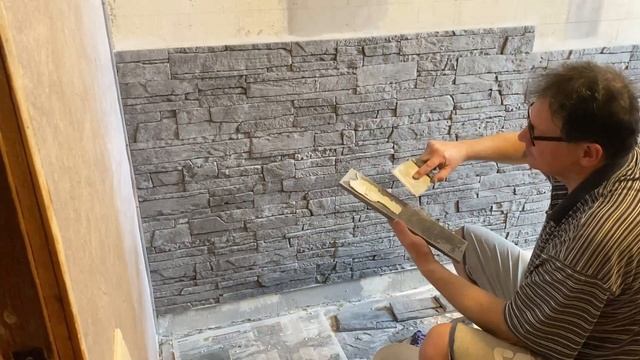 Укладка искусственного камня без швов. Пошаговая инструкция / Artificial Stone смотреть онлайн